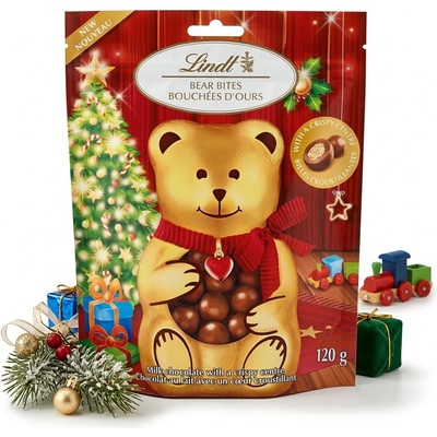 Lindt Bear Bites čokoládové křupavé kuličky 120 g