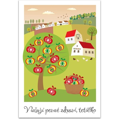 Kresli.to Přání - Vinšuji pevné zdraví, tetičko