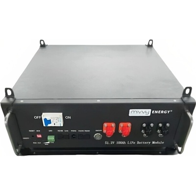 AkuBox Rack LiFePO4 100Ah 51,2V 100A ME CAN2.0/RS485