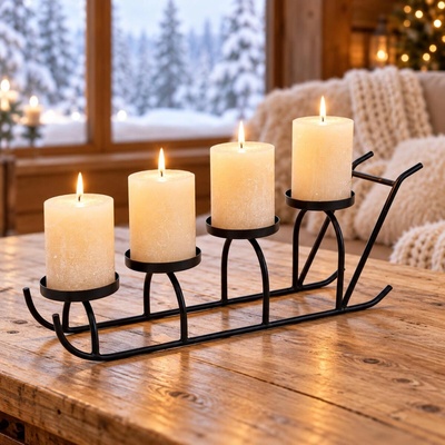 G. Wurm Adventní svícen Sáně