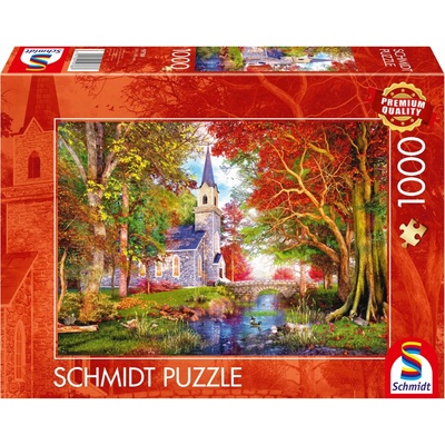 Schmidt Spiele Kostelík v lese 1000 dílků