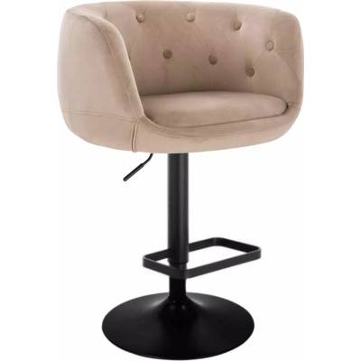 LuxuryForm Design Montana Velur na čiernom tanieri / latte
