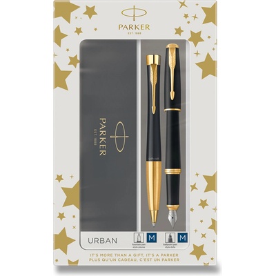 Parker Urban Matt Black CT sada plnicí pero a kuličková tužka 1501/2573381 – Hledejceny.cz