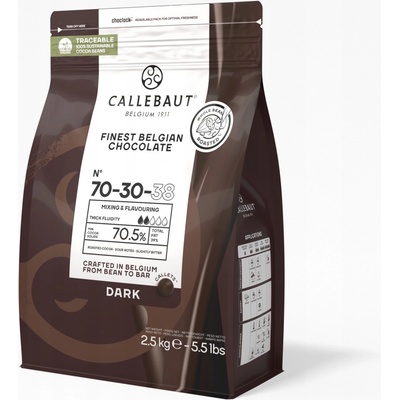 Callebaut 70-30-38 horká 70,5% 2,5 kg