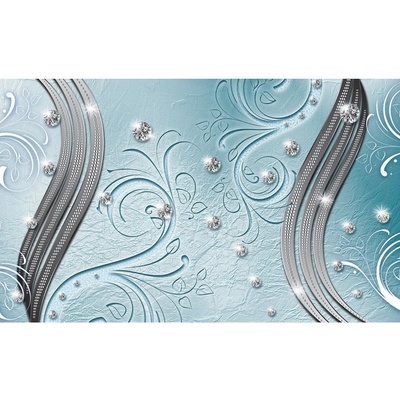 Preinterier FT3673 Fototapeta na stenu Modro diamantový ornament vlies 104cm x 70cm