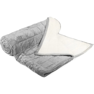 Sleep-well Deka z mikrovlákna OVEČKA prošev jednobarevná tmavě světle šedá 150x200