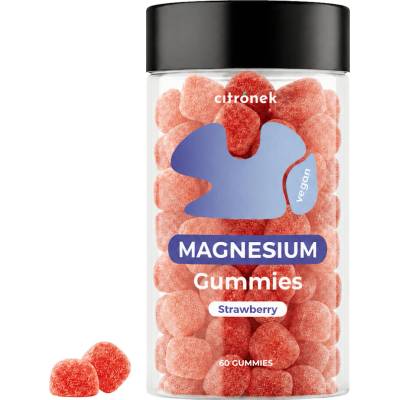 Citronek Magnesium gummies s vitamínom B6 jahodová príchuť 60 ks