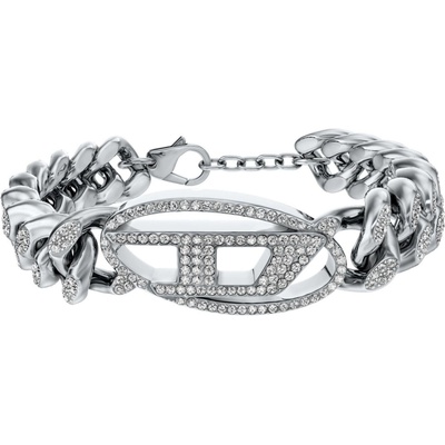 Diesel Fashion třpytivý unisex náramek z oceli DX1707040