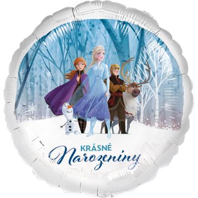 Riethmüller Fóliový balónek Krásné narozeniny, modrý, Frozen