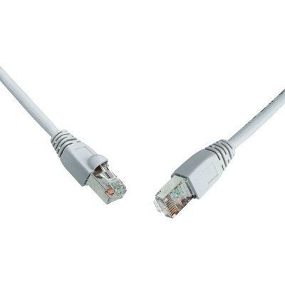 Solarix C6A-315GY-1MB propojovací RJ45/RJ45, SFTP, kat. 6A 10G, 1m, LSOH, šedý
