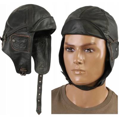 Pilotka Mil-Tec 12425009 Kožená hnedá Vintage, letecká