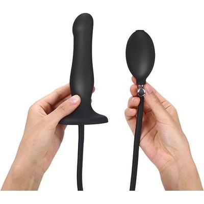 strap-on-me Inflatable Dildo Black