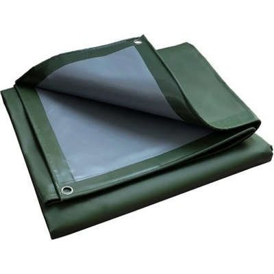 Kataro krycí plachta zelená / šedá PVC 550 g/m² PVCZ5504007, 4 x 7 m