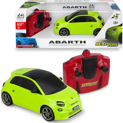 Reel Toys RC auto Abarth 500e 1:24 na dálkové ovládání zelené