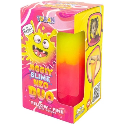 Tuban Jiggly Slime Sliz Neon Duo žlto-ružový 430 g