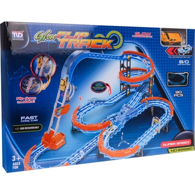 RKToys Extrémní Závodní Dráha s Žebříkem 90 dílů