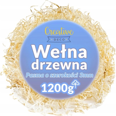 Creative Deco Dřevitá vlna 1200g výplň do balíků eko – Hledejceny.cz