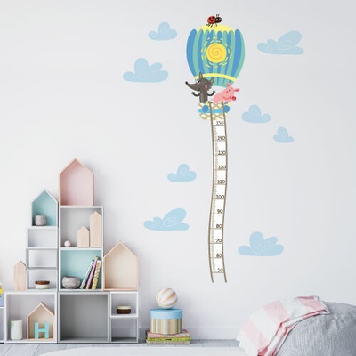 Nálepky na zeď dětský metr vlk chlapecký - Plotbase, s.r.o., 65x120cm – Hledejceny.cz