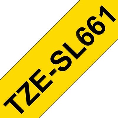 Brother TZe-SL661, žltá / čierna (36 mm, samolepiaca)