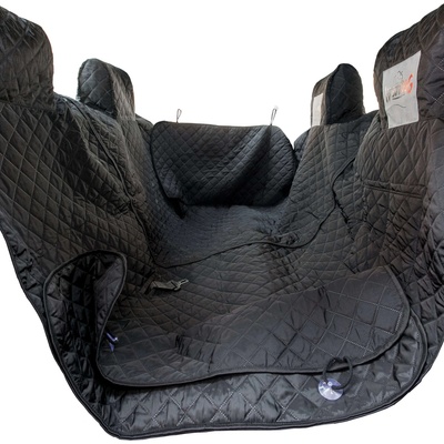 HobbyDog Ochranný potah na sedačky do auta černý pro 2 psy 140 x 160 cm – Hledejceny.cz