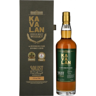 Kavalan Solist ex-Boubon Cask 57,8% 0,7 l (karton)