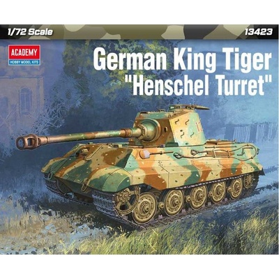 German King Tiger Henschel Turret Academy Model Kit tank 13423 1:72