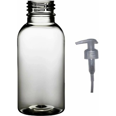 Tera plastová lahvička čirá s transparentní pumpičkou 100 ml