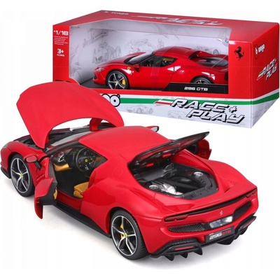 Bburago Ferrari 296 GTB Červená 1:18