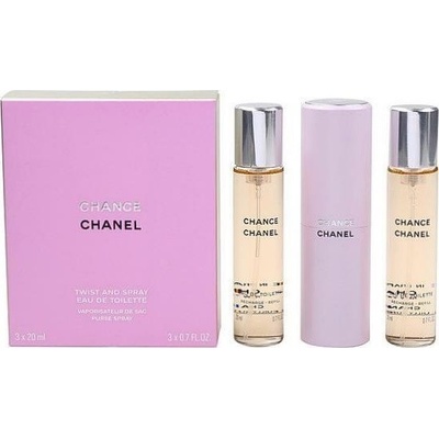 Chanel Chance EDT Refillable 3 x 20 ml pro ženy dárková sada – Hledejceny.cz