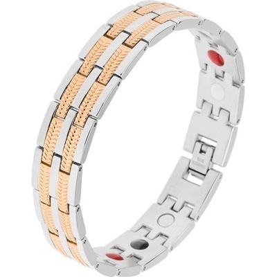 Šperky eshop lesklý ocelový články stříbrné a zlaté barvy barevné magnety SP33.03
