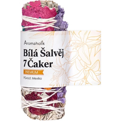 Aromaholik Bílá šalvěj 7 čaker svazek 10 cm
