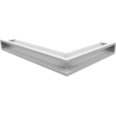 Kratki Rohová mriežka LUFT 766 x 547 x 90 mm ľavá biela 45S