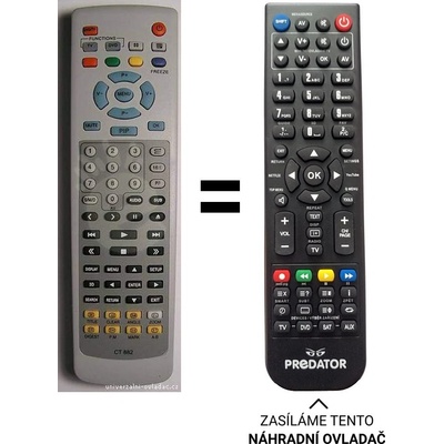 Dálkový ovladač Predátor Mascom CT882 TV+DVD – Hledejceny.cz