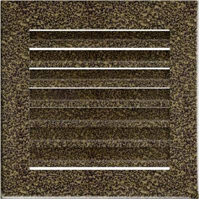 Kratki Mriežka FRESH 170 x 170 mm čierno-zlatá