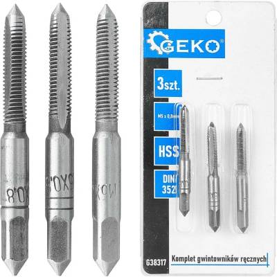 Pro-Tech shop Sada ručných závitníkov M5x0,8mm 3ks 81905