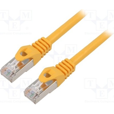Lanberg PCF6-10CC-0100-Y patch, RJ45, cat.6, FTP, 1m, oranžový