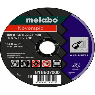 Metabo novorapid 150 x 1,6 x 22,23 mm 616507000