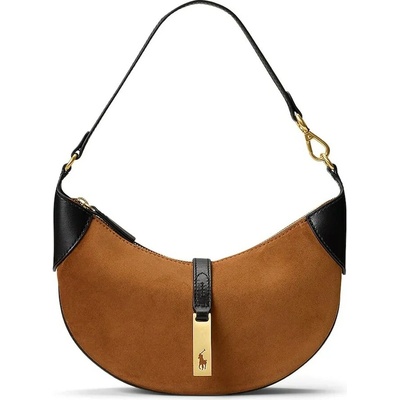 Polo Ralph Lauren kabelka hobo dámska kožená 428929801 hnedá