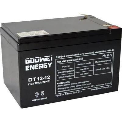GOOWEI ENERGY 12V 12Ah OT12-12