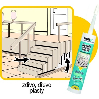 MASTERSIL rýchle montážne lepidlo 315g