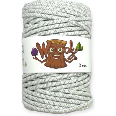 Woody 5 mm - Světle šedá