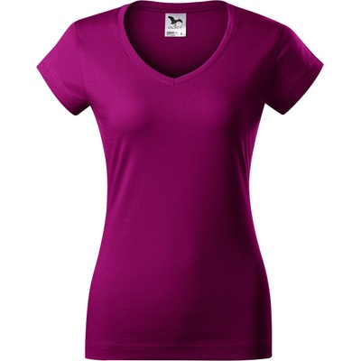 Malfini Fit V-neck 162 49 fuchsia red