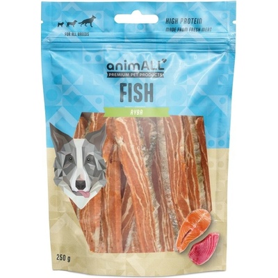 animALL Lososové plátky s kůží a kuřecím 250 g