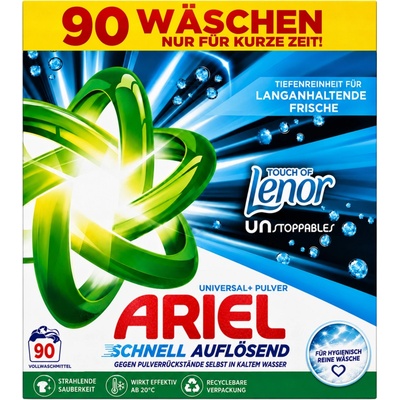 Ariel Professional+Lenor bílý prací prášek 90 PD