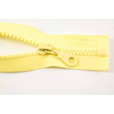 Deliteľný kostený zips - dĺžka (30 - 95 cm) - rôzne farby 65 cm Žltá