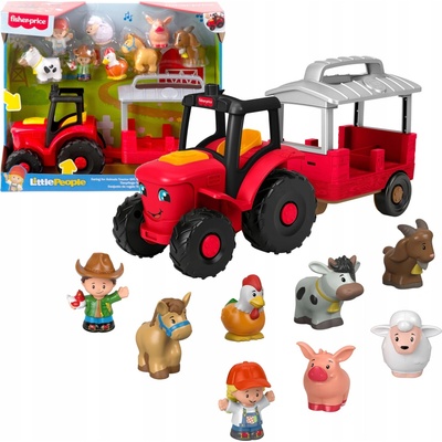 Fisher-Price Little People Traktor Péče o zvířátka s figurkami zvířátek