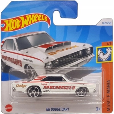 Mattel Hot Wheels 68 Dodge Dart bílé