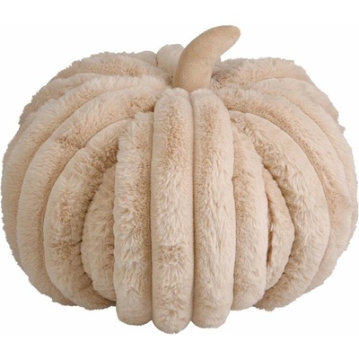 HOMESTYLING vankúš v tvare tekvice polyester béžový 32x25