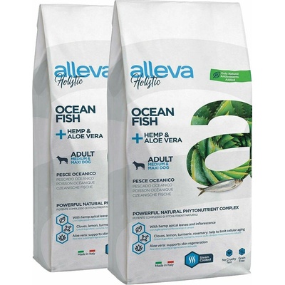 Alleva Holistic Adult Medium & Maxi Ocean Fish 2 x 12 kg
