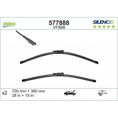 Valeo Silencio Flat Blade set 700+380 mm VA 577888
